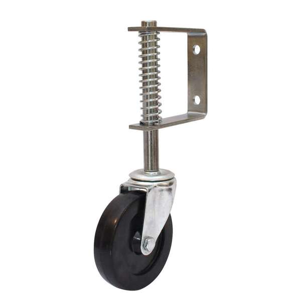 Cold Steel Spring Loaded Swivel Gate Castor 100mm