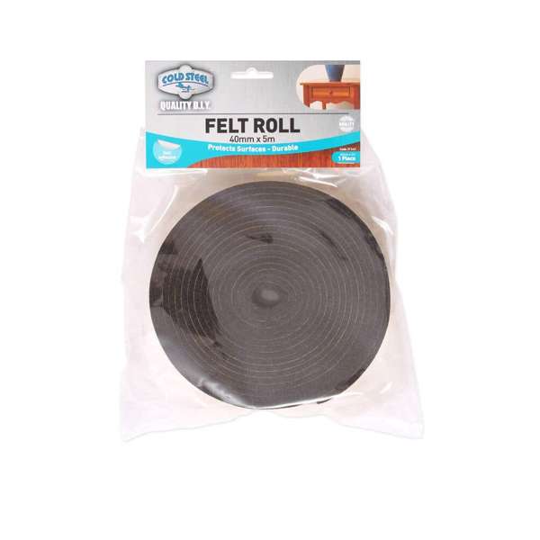 Cold Steel Felt Roll Dark Brown 40mm x 5m