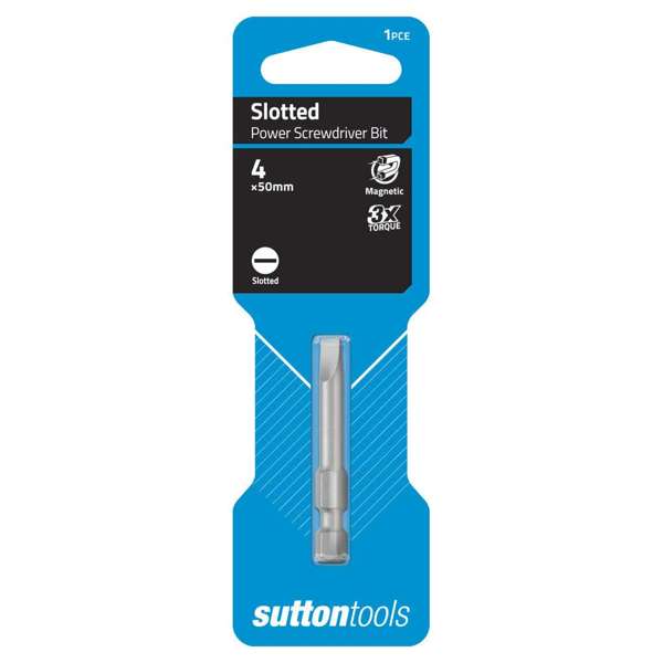 Sutton Tools Screwdriver Bit Slotted