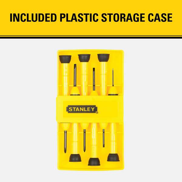 Stanley Precision Cushion Grip Screwdriver Set - 6 Piece