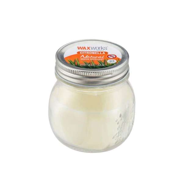 Waxworks Citronella Jam Jar Candle