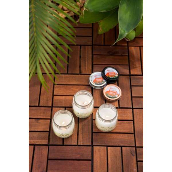 Waxworks Citronella Jam Jar Candle