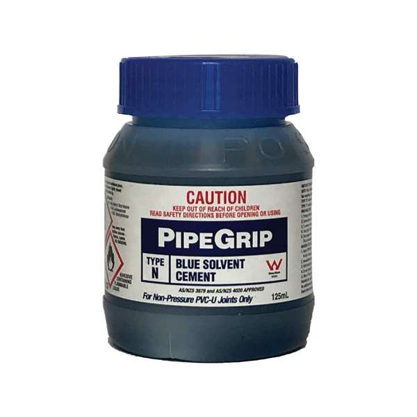 Pipegrip Type N Blue Solvent Cement 125ml