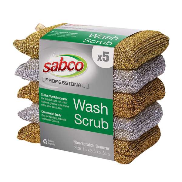 Sabco Professional Wash Scrubs - 5 Pack