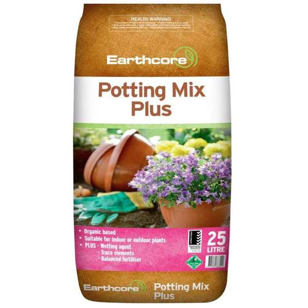 Earthcore Potting Mix Plus 25L