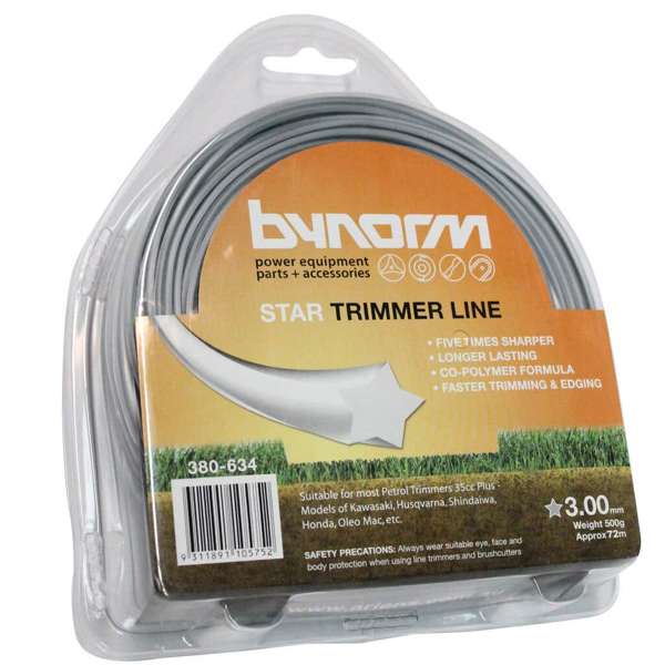 Bynorm Star Whipper Snipper Cord Grey 3.0mm 500g