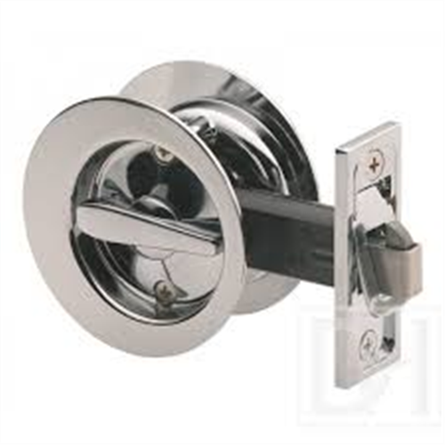Lane Cavity Door Slider Privacy Round Matte Black