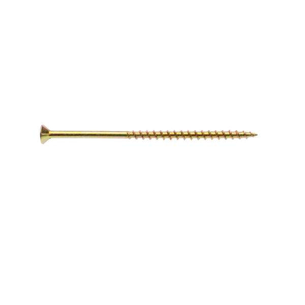 Zenith Chipboard Screw Philips Drive Gold Passivated 10G x 100mm - 50 Pack