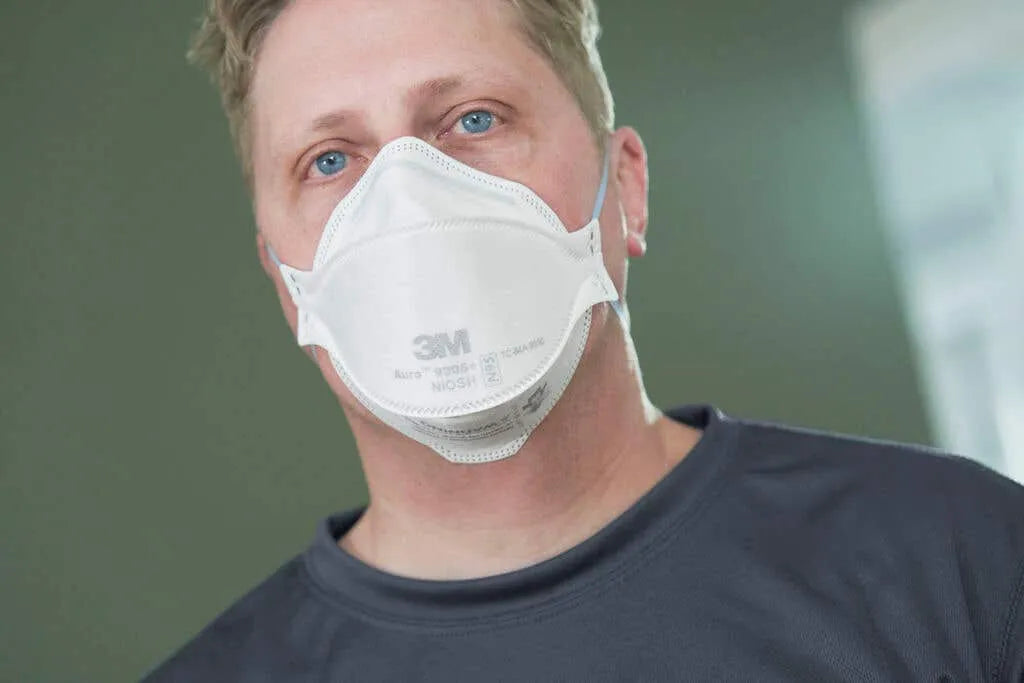 3M Aura P2 DIY Respirator Mask Flat Fold - 3 Pack