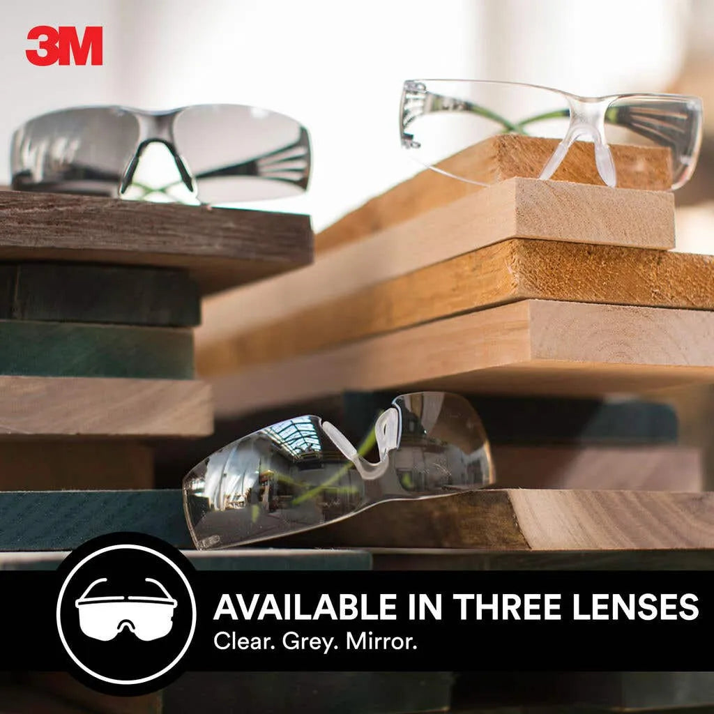 3M SecureFit 400 Series Safety Glasses Grey Lens