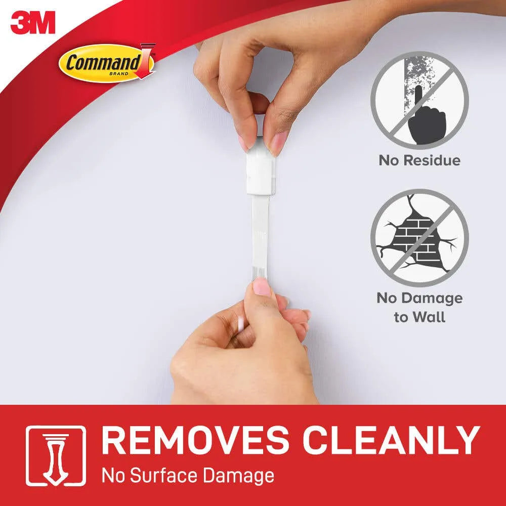 3M Self Stick Utility White Hook 2pk