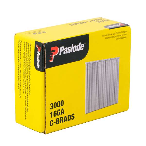 Paslode 38 x 1.6mm C38 Pneumatic Brad - 3000 Pack