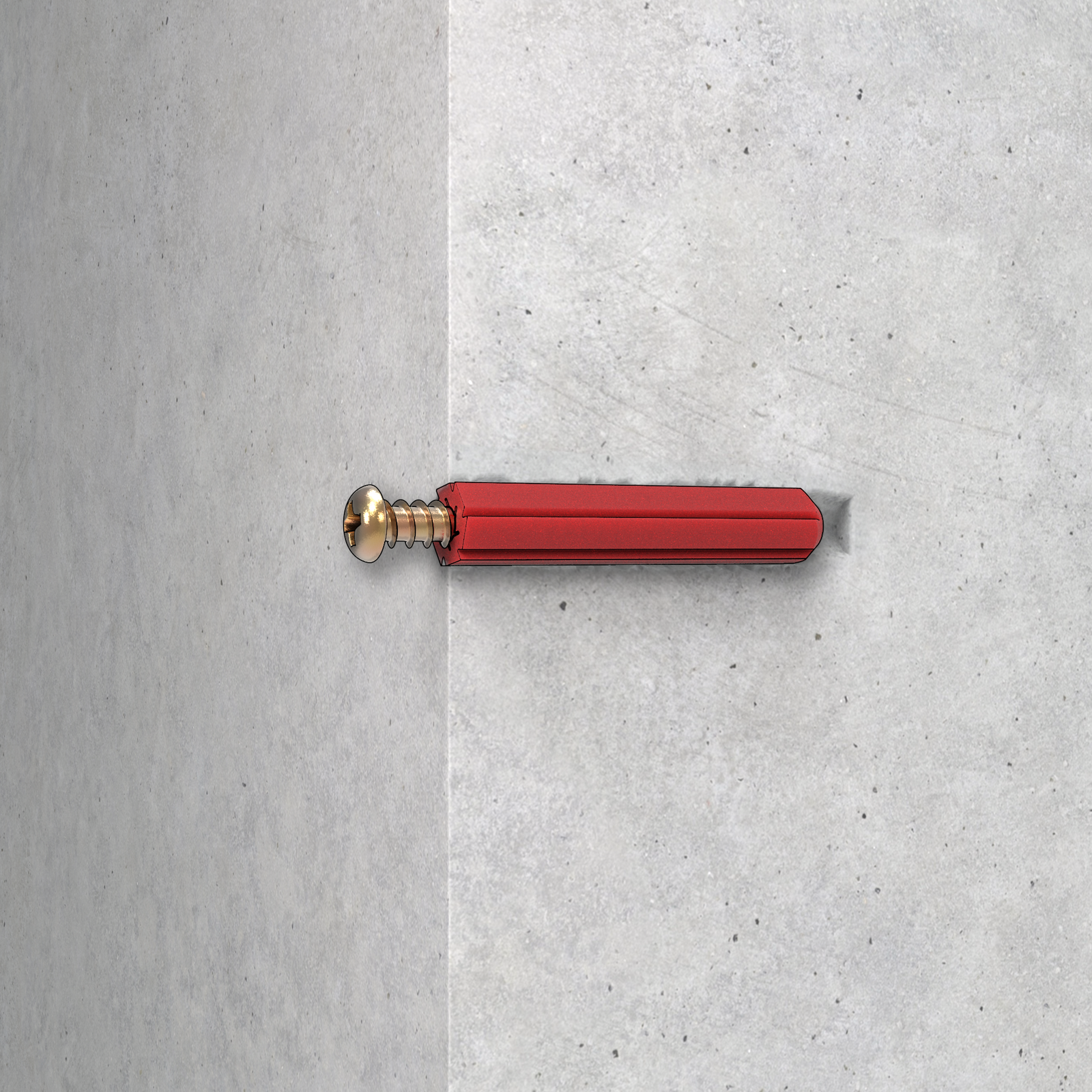 Ramset Wall Plug Red 6 x 25mm 100pk