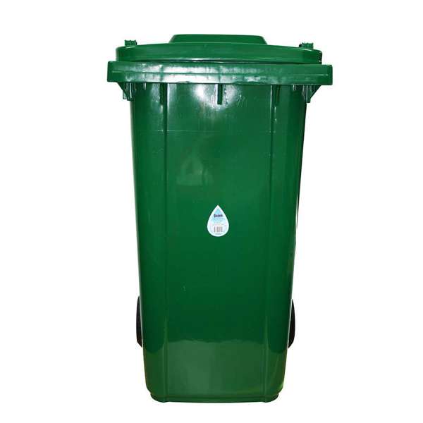 Queen Wheelie Rubbish Bin Green 240L