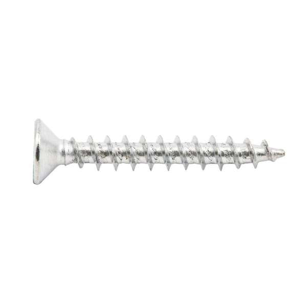 Zenith Hinge Screws Satin Chrome 8G x 30mm - 100 Pack