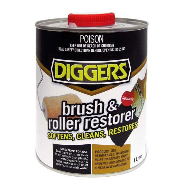 Diggers Brush & Roller Restorer 1L