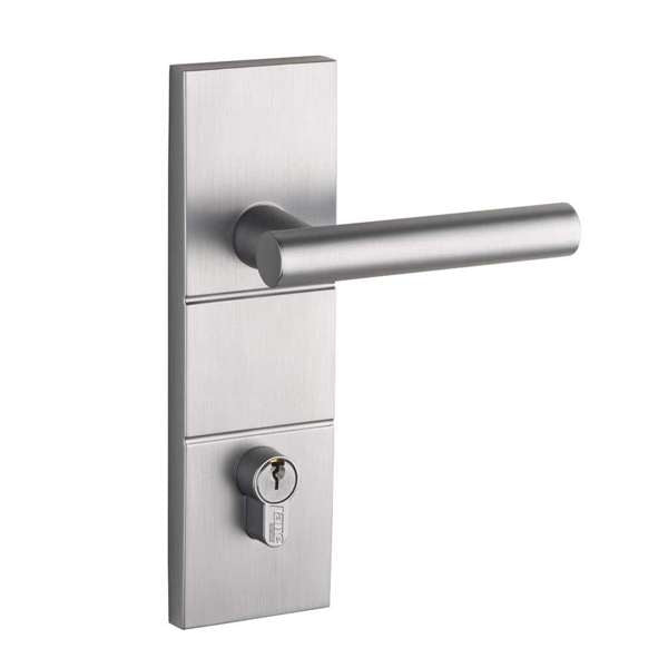 Lane Buckingham Corvan Lockset Double Cylinder Brushed Satin Chrome