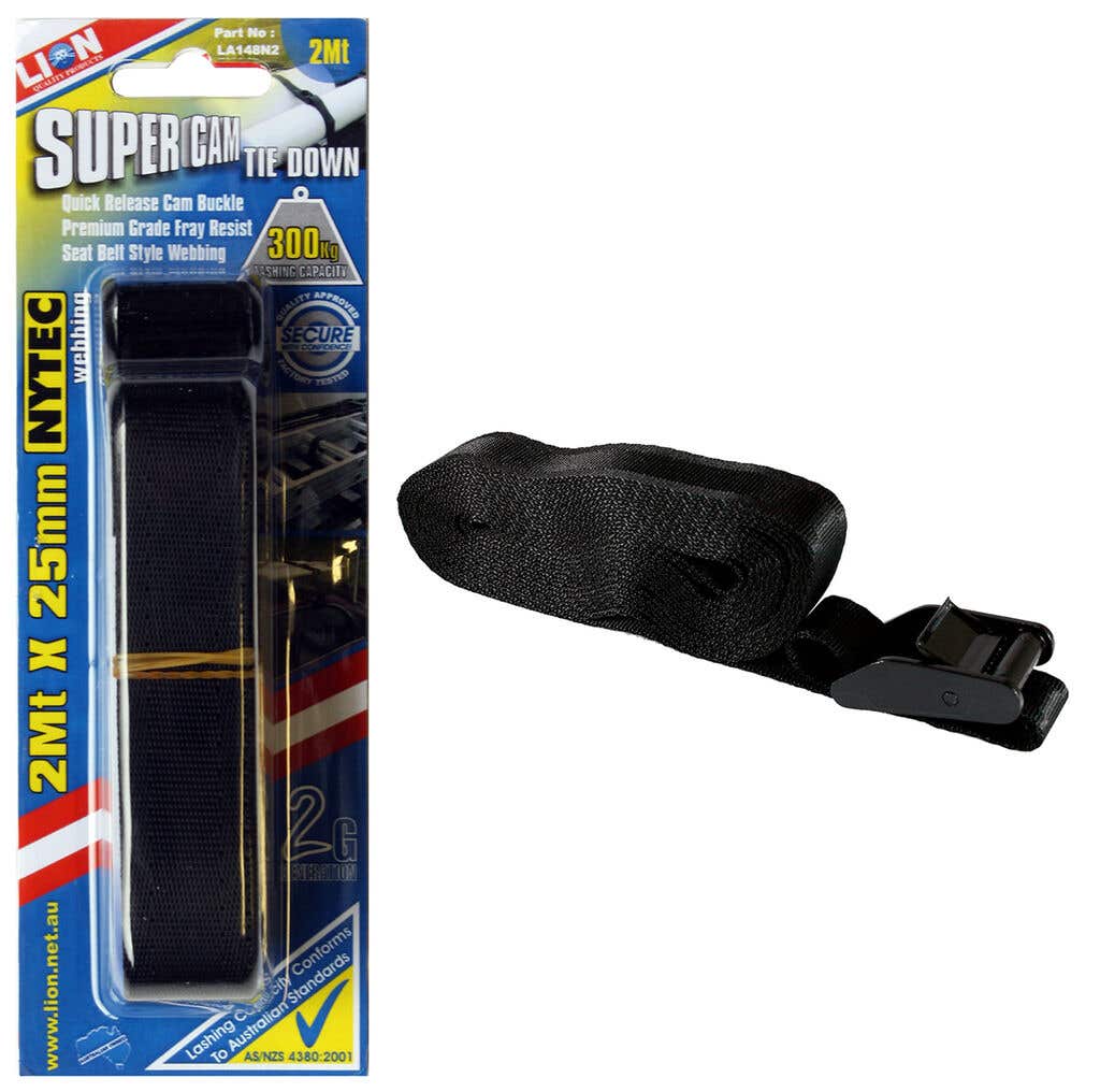 Lion Cam Buckle Loadboss 300kg L/Capacity 1Pce 2m