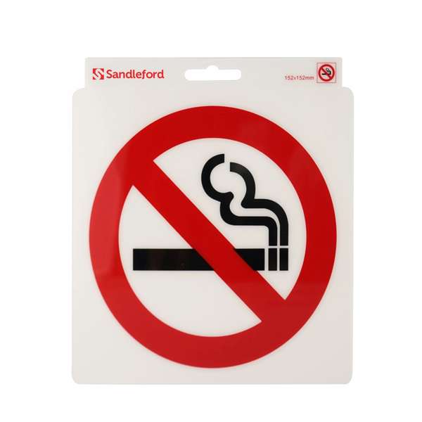 Sandleford 152mm No Smoking Symbol Self Adhesive Sign