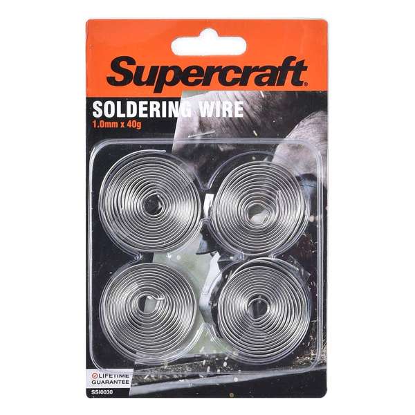 Supercraft Soldering Wire Set 1mm x 40g - 4 Piece