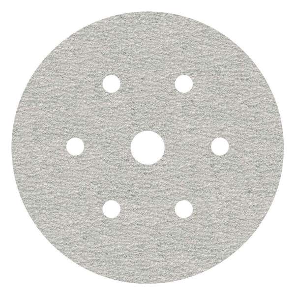 Norton Sanding Discs Step 1 Heavy Stripping P80 Grit 150mm 6 + 1 Holes x 180g - 5 Pack