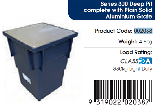 Stormwater Pit Series 300 Pit No Grate