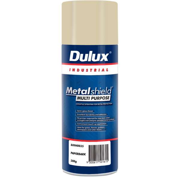 Dulux 300g Metalshield Multipurpose Spray Paint Paperbark