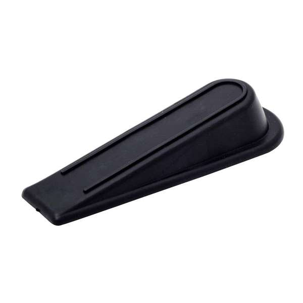 Trio Doorstop Rubber Wedge Black 23mm