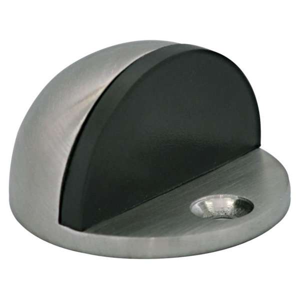 Trio Halfmoon Doorstop Satin Chrome 25mm