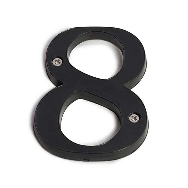 Sandleford 85mm Black Plastic House Number 8