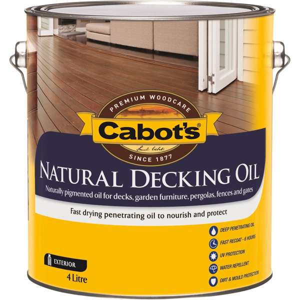 Cabot's 4L Jarrah Natural Decking Oil