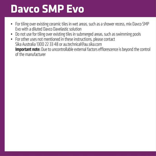 Davco Adhesive Tile SMP Evo 20kg