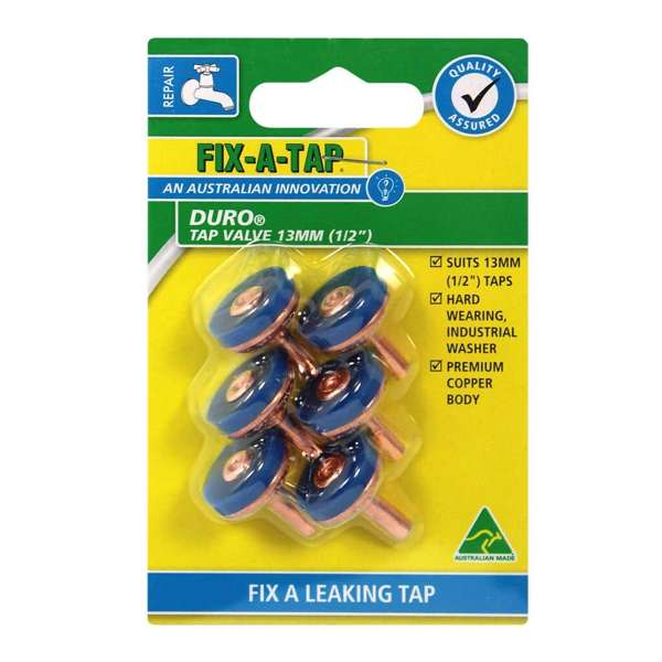 Fix-A-Tap Duro Tap Valve 13mm - 6 Pack