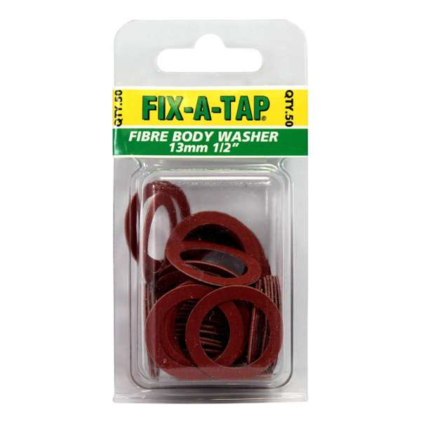 Fix-A-Tap Fibre Body Washers 13mm - 50 Pack