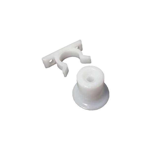 Trio Doorstop Catch Nylon White 25mm