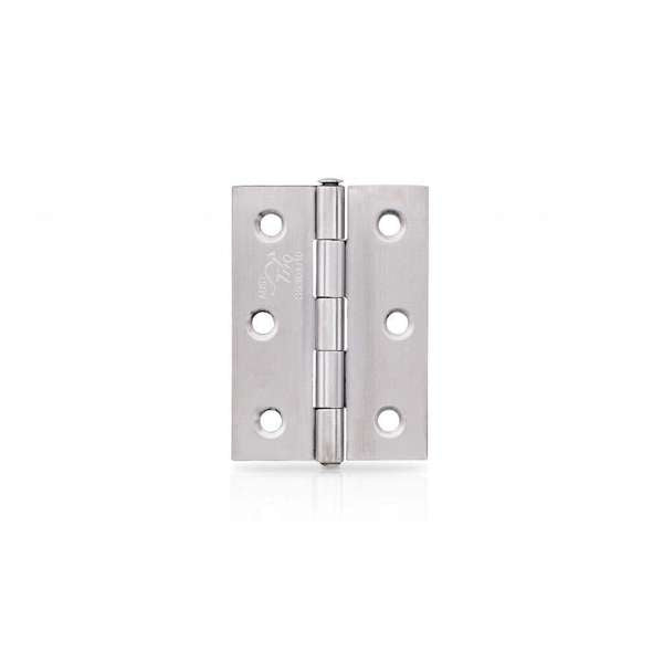 Trio Door Butt Hinge Fixed Pin Stainless Steel 70 x 50 x 1.6mm