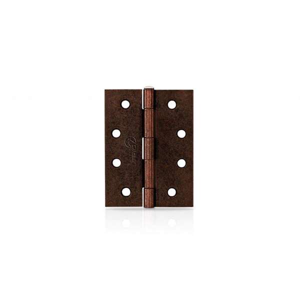 Trio Door Butt Hinge Fixed Pin Florentine Bronze 100 x 75 x 1.6mm