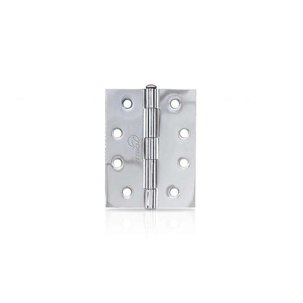 Trio Door Butt Hinge Loose Pin Chrome Plated 100 x 75 x 1.6mm