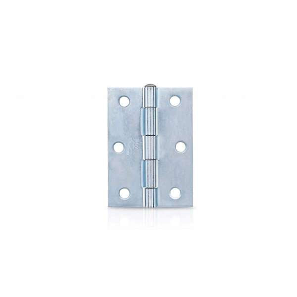 Trio Door Butt Hinge Fixed Pin Zinc Plated 85 x 60 x 1.6mm