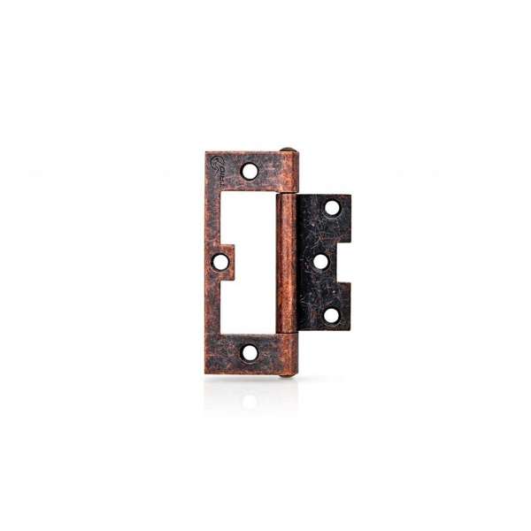 Trio Hirline Door Hinge Fixed Pin Florentine Bronze 100 x 65 x 2.0mm