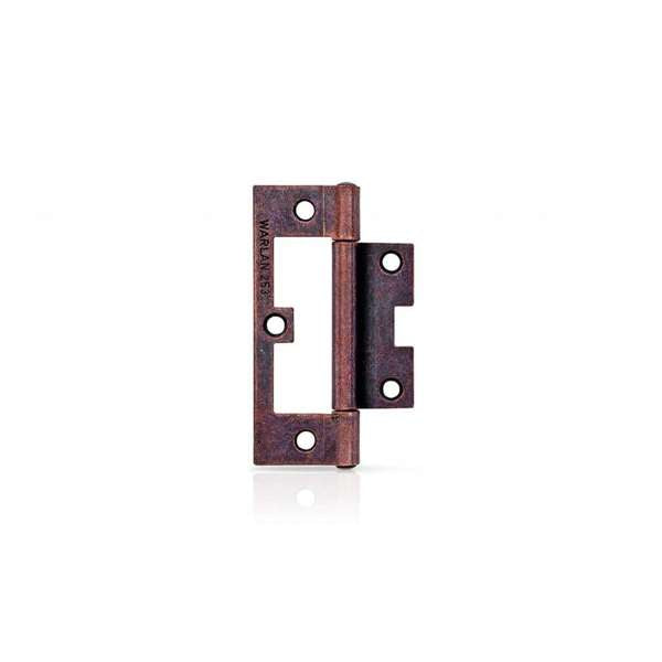 Trio Hirline Door Hinge Fixed Pin Florentine Bronze 90 x 52 x 1.8mm