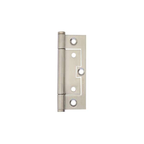 Trio Stainless Steel Quick Fit Flat Architectural Fixed Pin Satin Stainless Steel 90 x 53 x 1.8mm