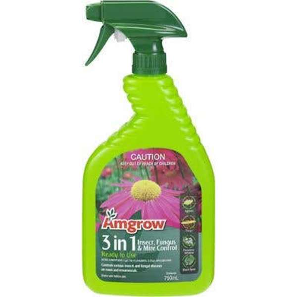 Amgrow Three in One Insect/Fungus/Mite Control 750ml