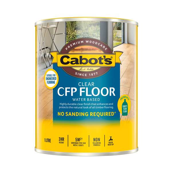 Cabot's 1L Satin Water Based CFP Floor