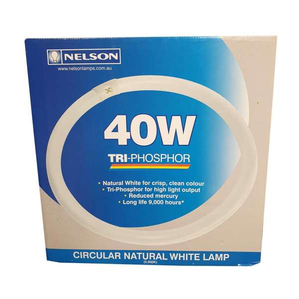 Nelson T9 40W Circular Fluorescent Lamp Natural White