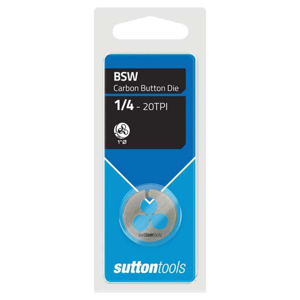 Sutton Tools 1/4" Imperial BSW Button Die