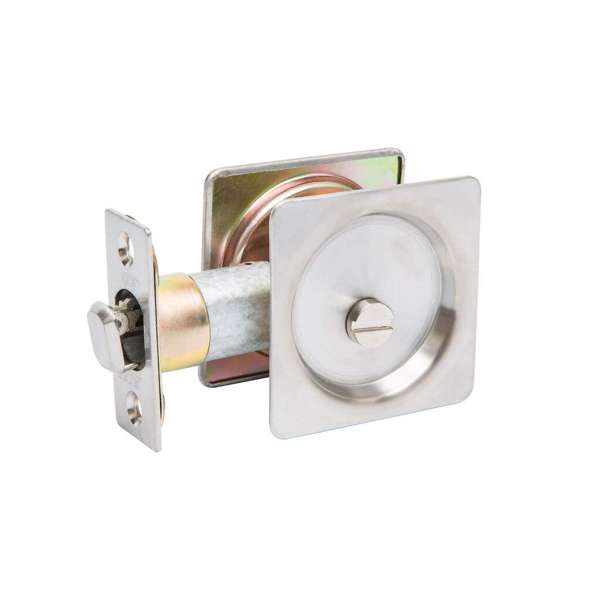 Lane Cavity Door Slider Privacy Square Satin Stainless Steel