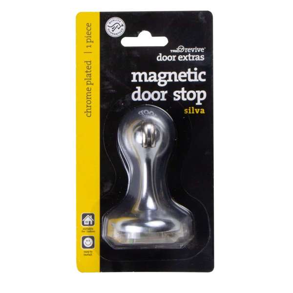 Trio Silva Magnetic Doorstop Chrome Plated 75mm