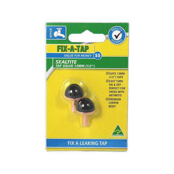 Fix-A-Tap Sealtite Tap Valve 13mm - 2 Pack