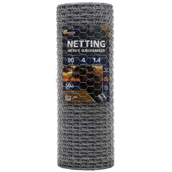 Jack 900mm x 1.4mm x 50m Heavy Duty Netting Roll - 4cm Aperture